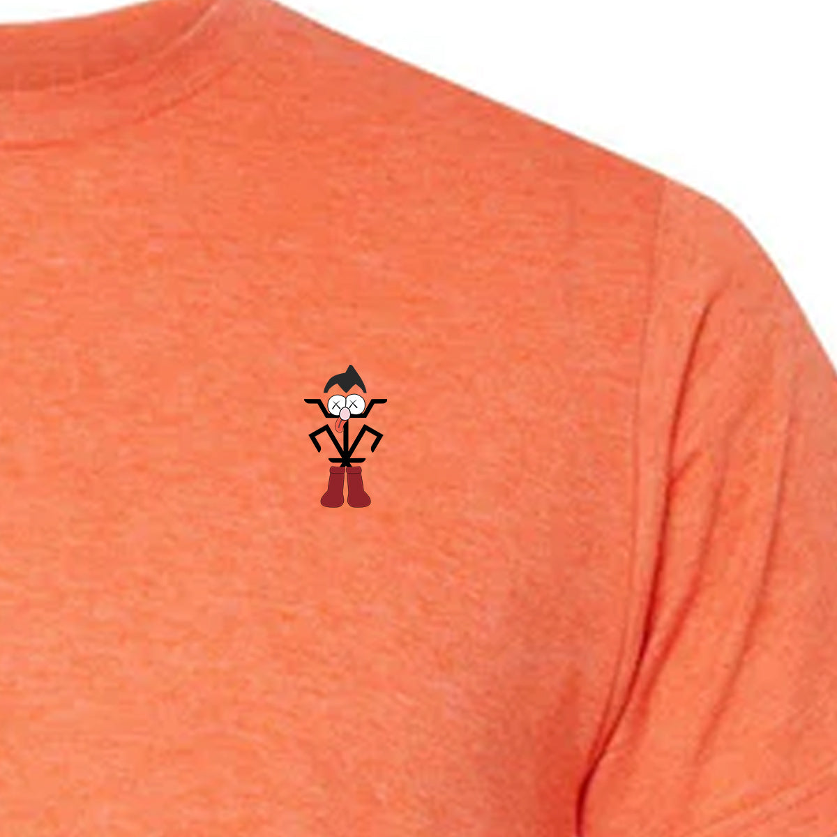 Playera Deportiva Lito Astro Naranja Jaspeado