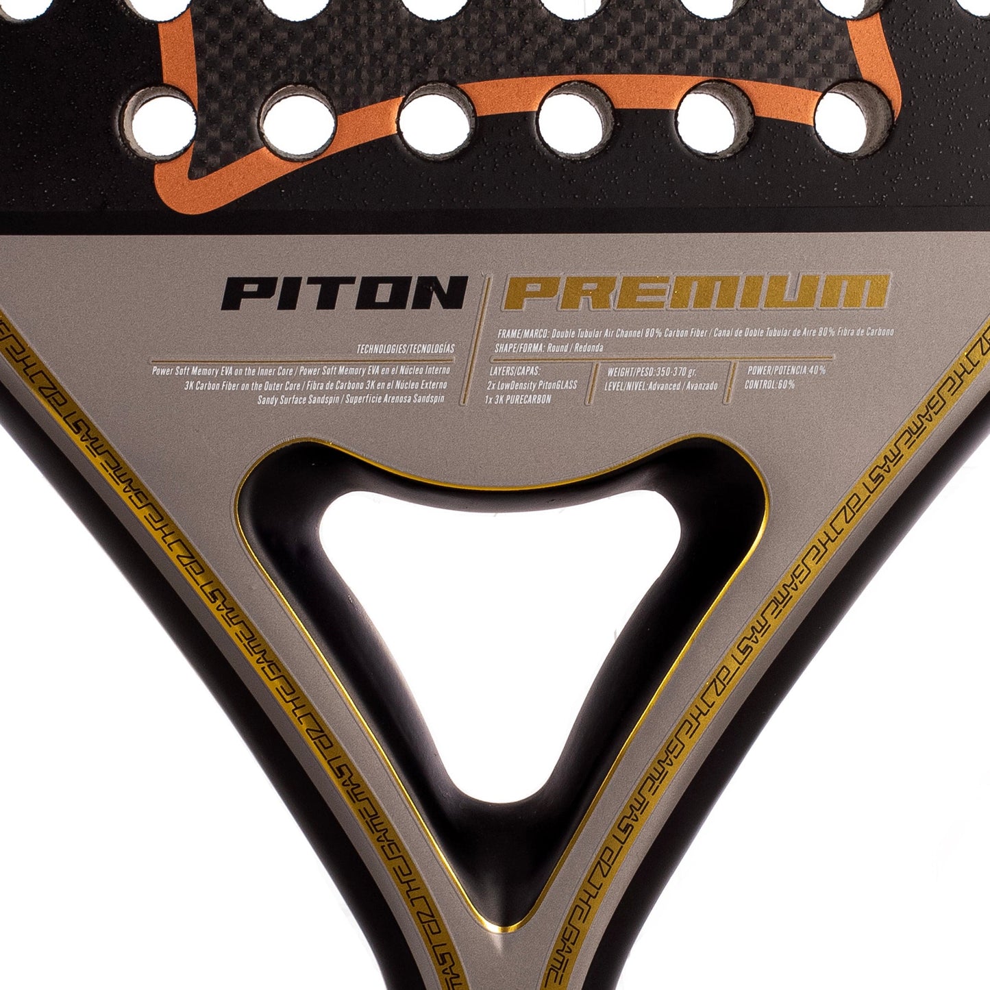 Pala de Padel Black Crown Piton Premium