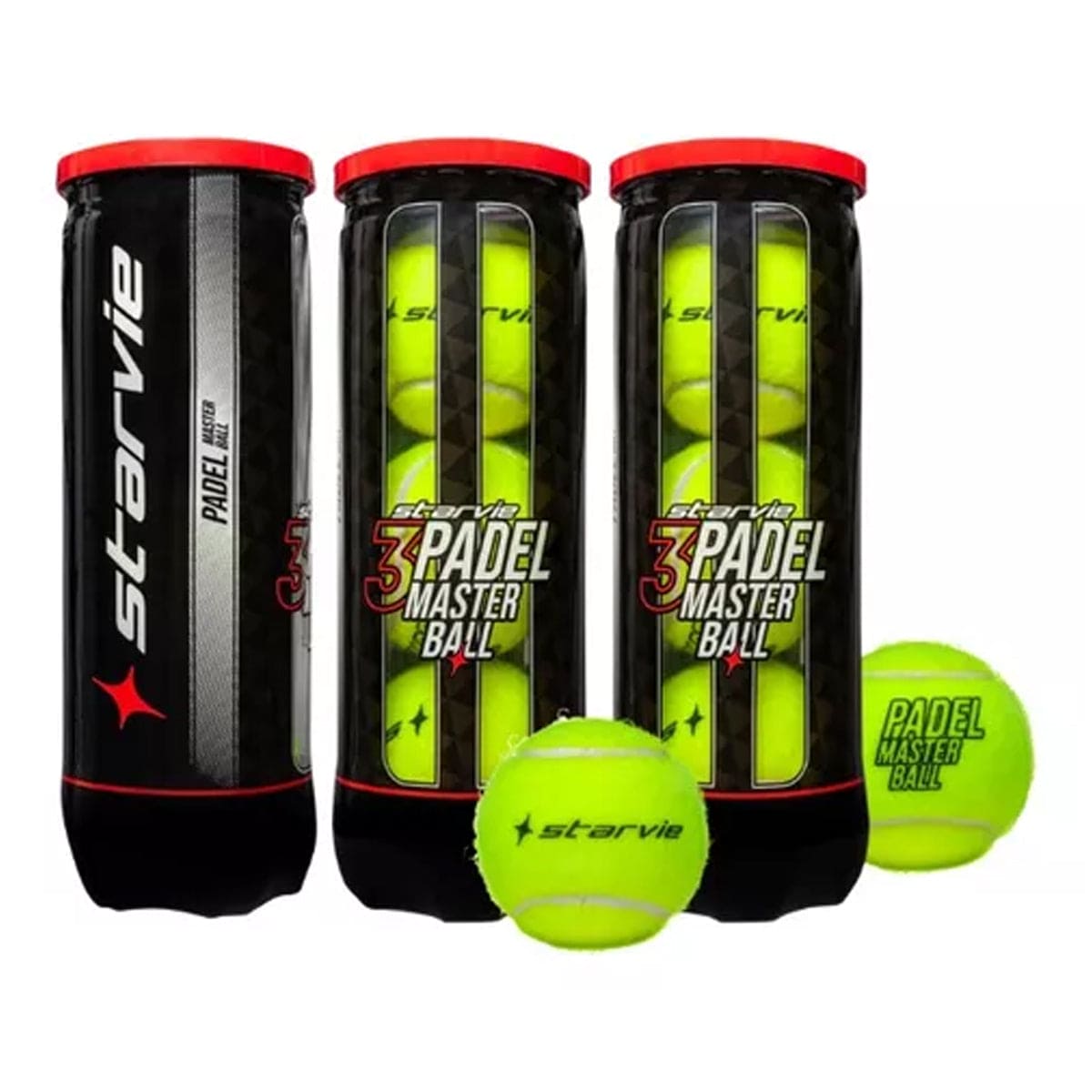 Pack X3 Bote de Pelota Starvie Padel Master